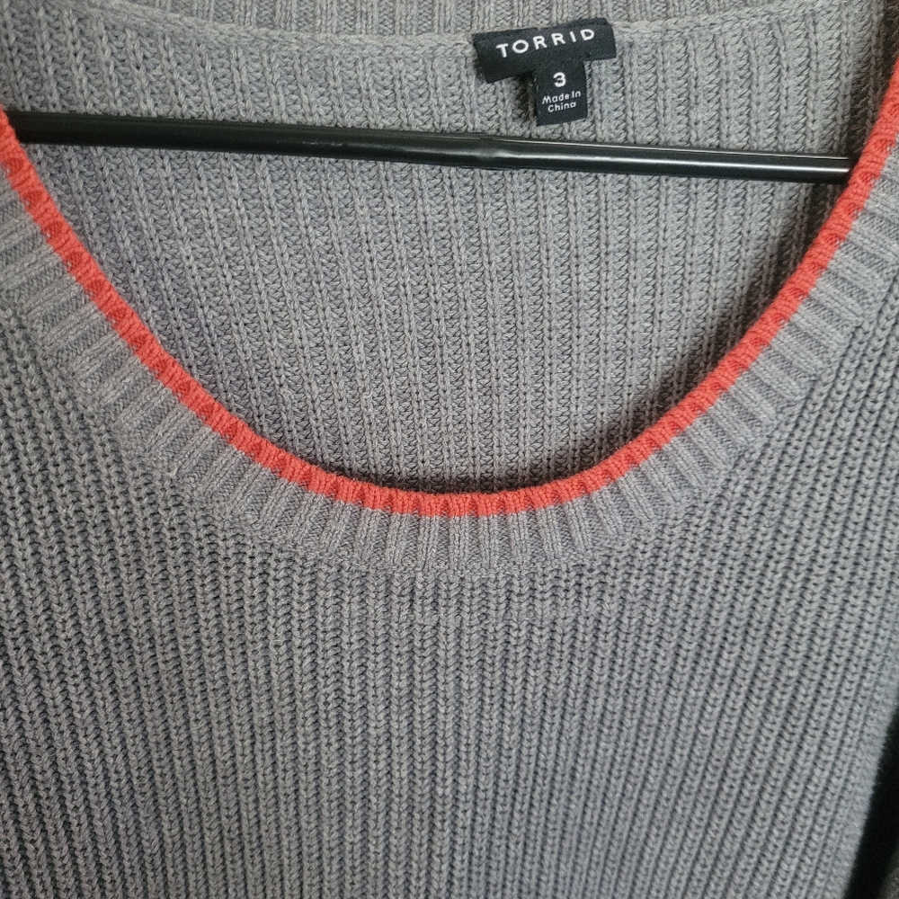 Torrid Gray Sweater - Picture 3 of 3